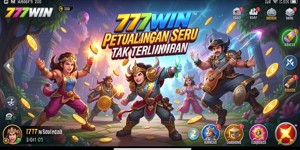 Tampilan gameplay menakjubkan saat menjelajahi dunia petualangan 777WIN.