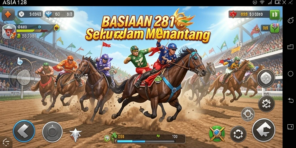 Tangkapan layar gameplay balapan yang mendebarkan dan seru.