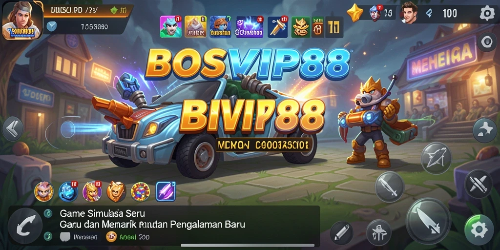 Screenshot gameplay BOSVIP88 yang menampilkan aksi seru dalam simulasi.
