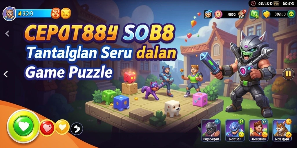 Tampilan gameplay seru dari CEPAT88 yang menantang otak.