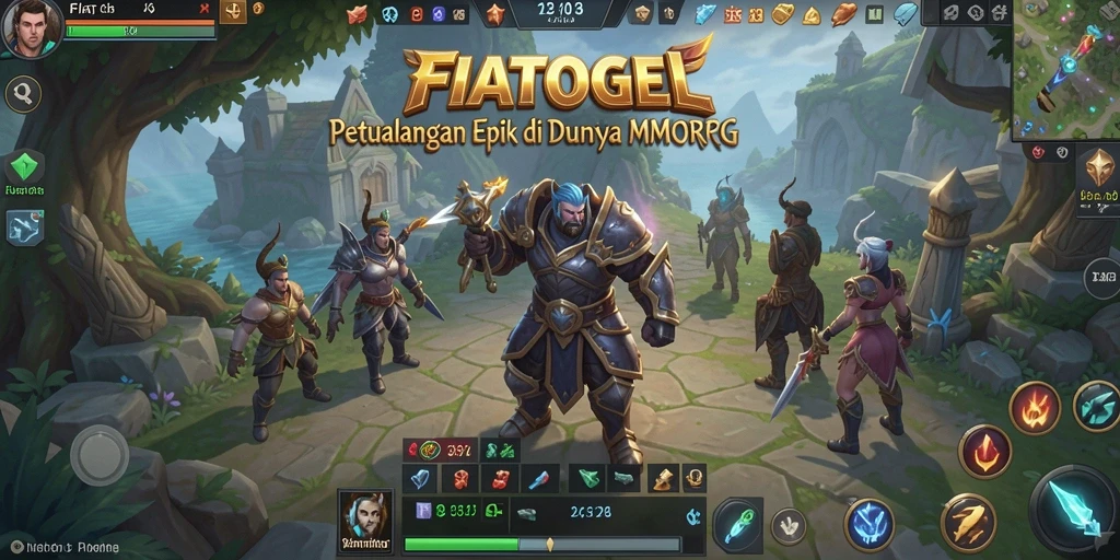 Tangkapan layar menunjukkan aksi seru dalam permainan MMORPG FIATOGEL.