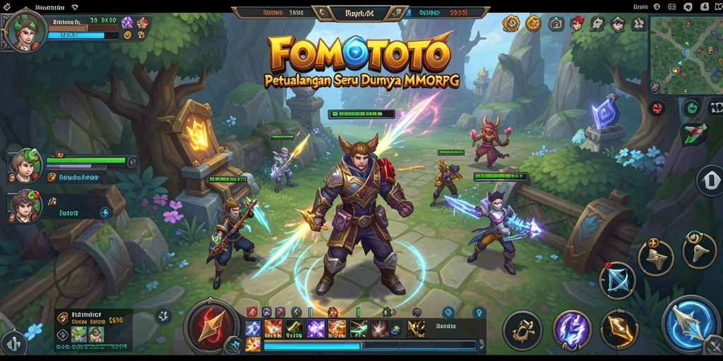 Screenshot gameplay FOMOTOTO yang menampilkan aksi seru di dunia MMORPG.