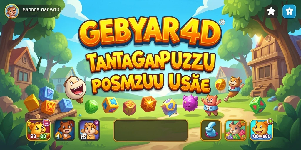 Screenshot GEBYAR4D menampilkan tantangan gameplay Puzzle yang seru.
