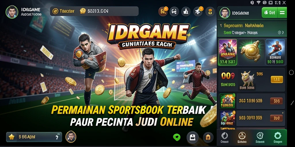 Tampilan menarik dari gameplay Sportsbook di IDRGAME.