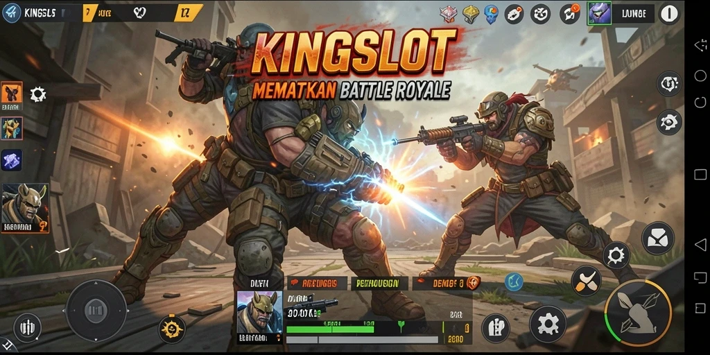 Tampilkan momen seru pertempuran dalam KINGSLOT.