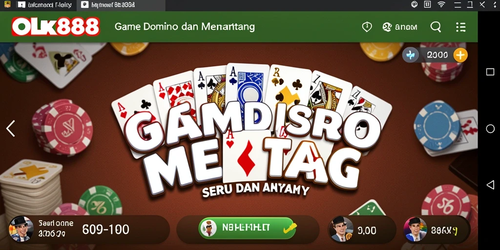 Tangkapan layar dari gameplay seru OLX888 Domino.
