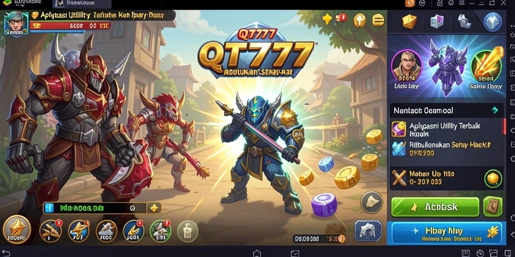 Tampilan antarmuka QT777 yang simpel dan mudah digunakan.