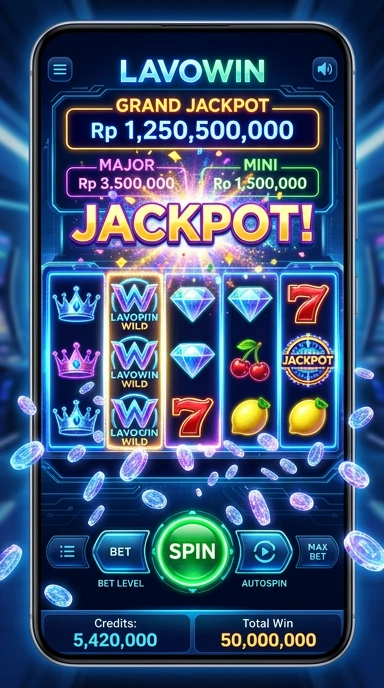 Tampilan utama aplikasi lavowin yang menarik.